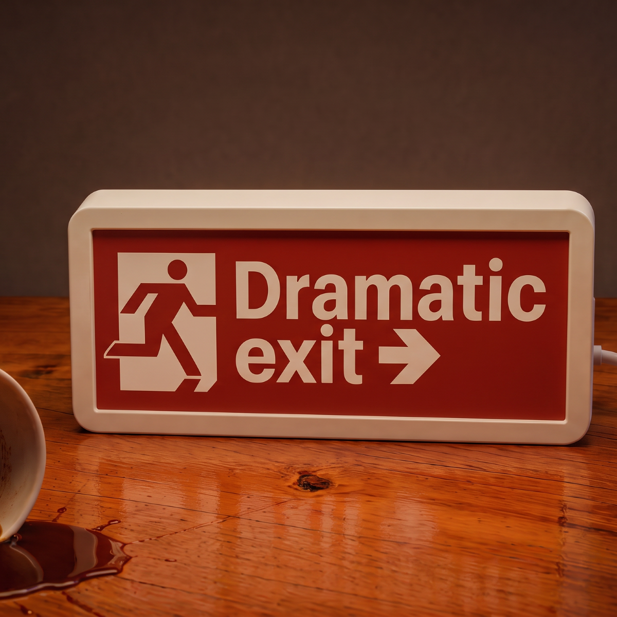 Dramatic Exit Box Light