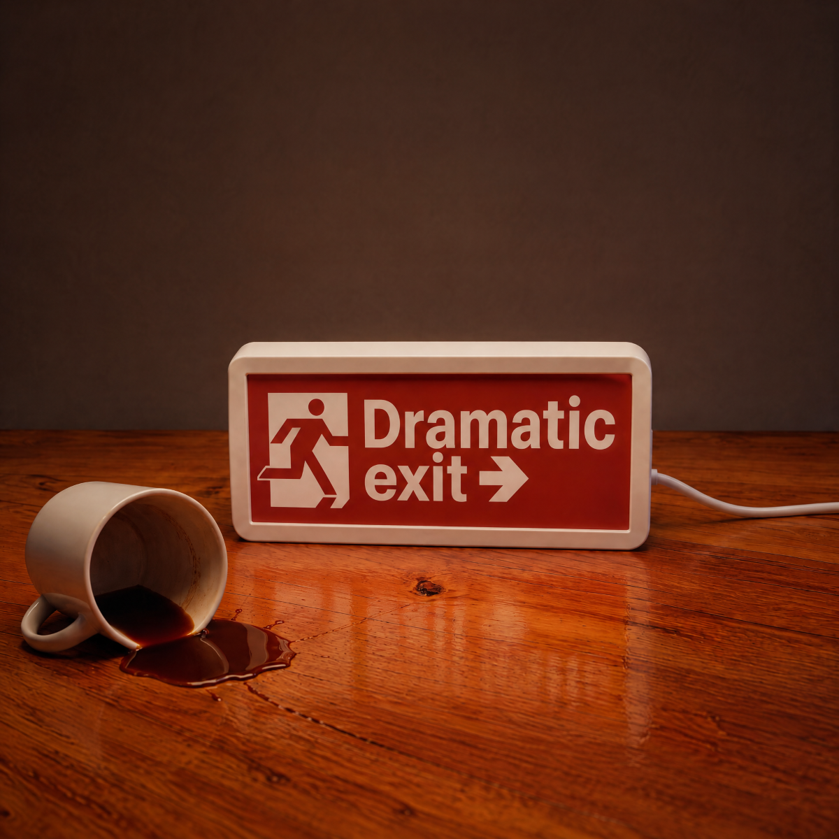 Dramatic Exit Box Light