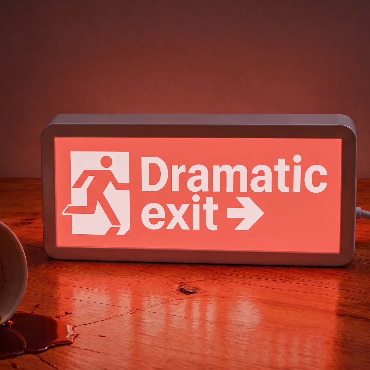 Dramatic Exit Box Light