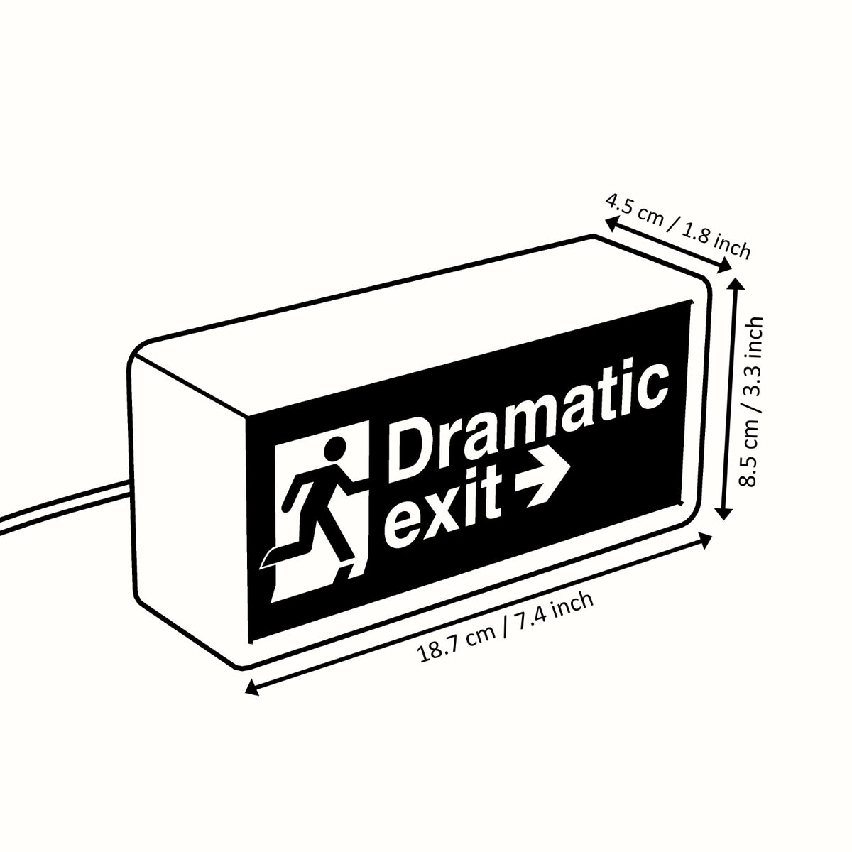 Dramatic Exit Box Light