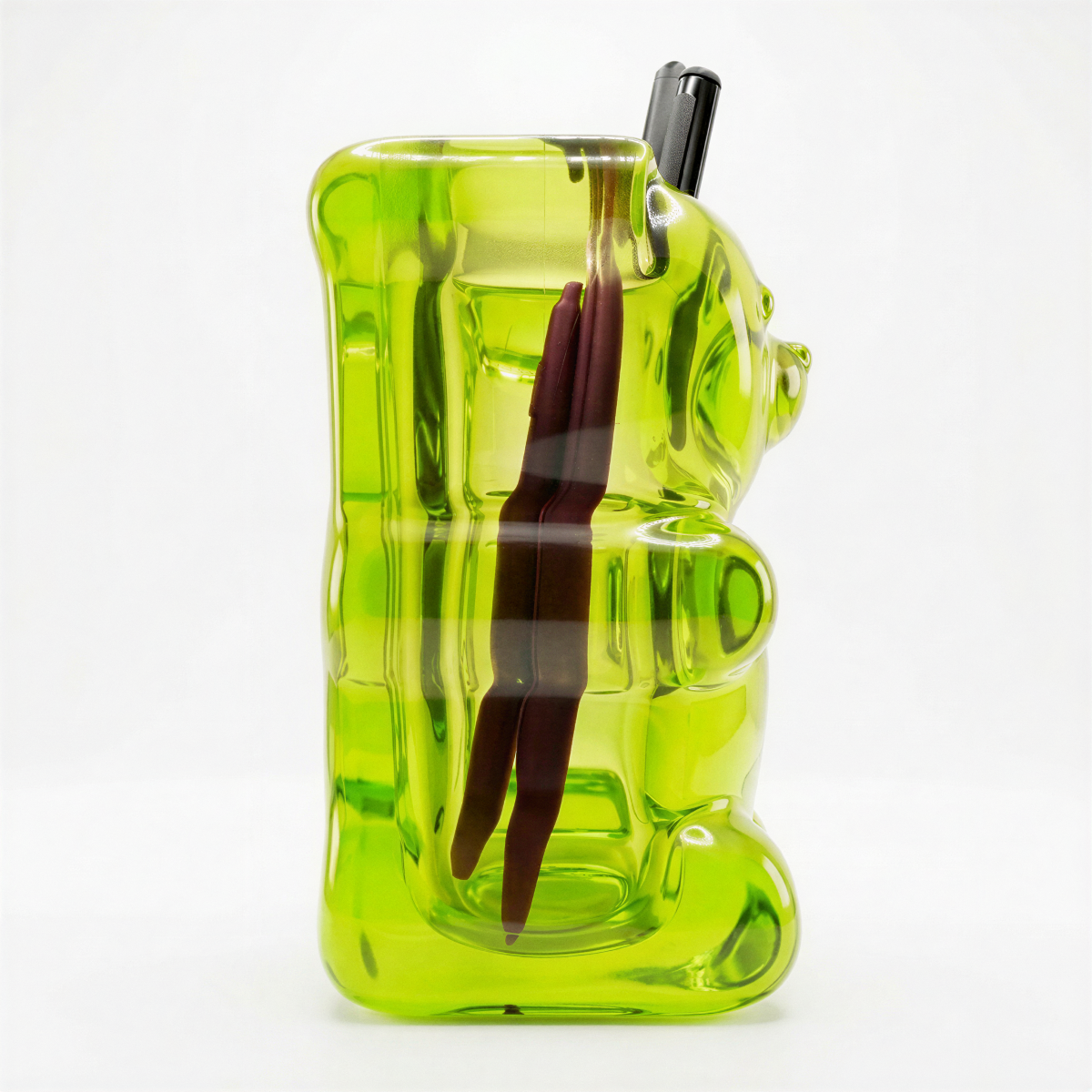 Gummy Bear Pen Pot Green