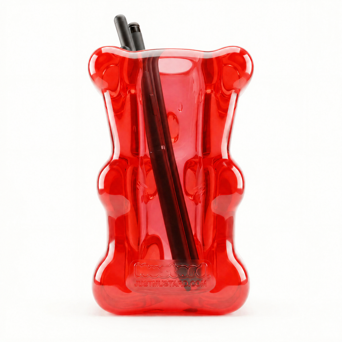 Gummy Bear Pen Pot Red