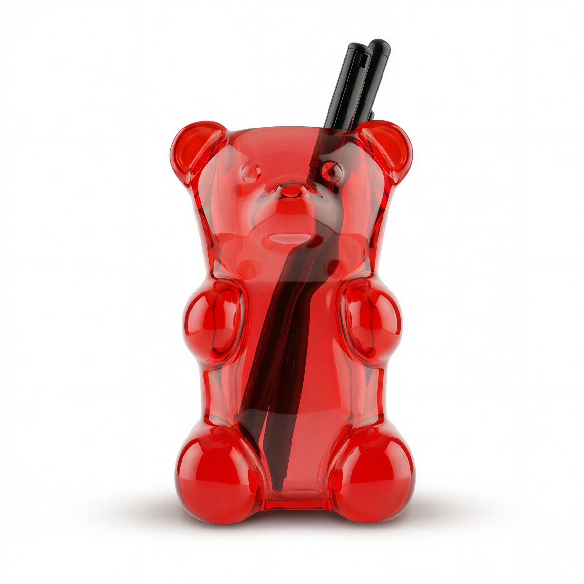 Gummy Bear Pen Pot Red