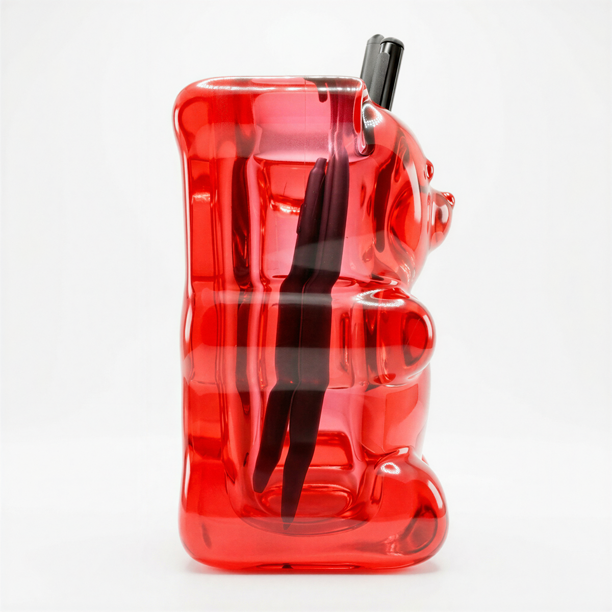 Gummy Bear Pen Pot Red