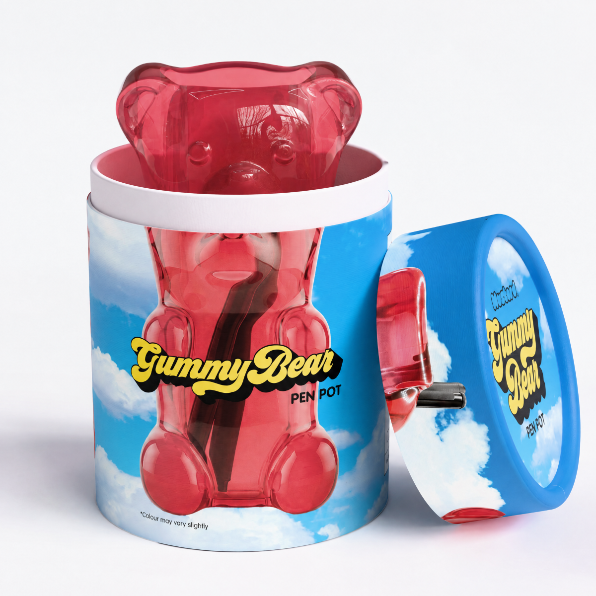 Gummy Bear Pen Pot Red