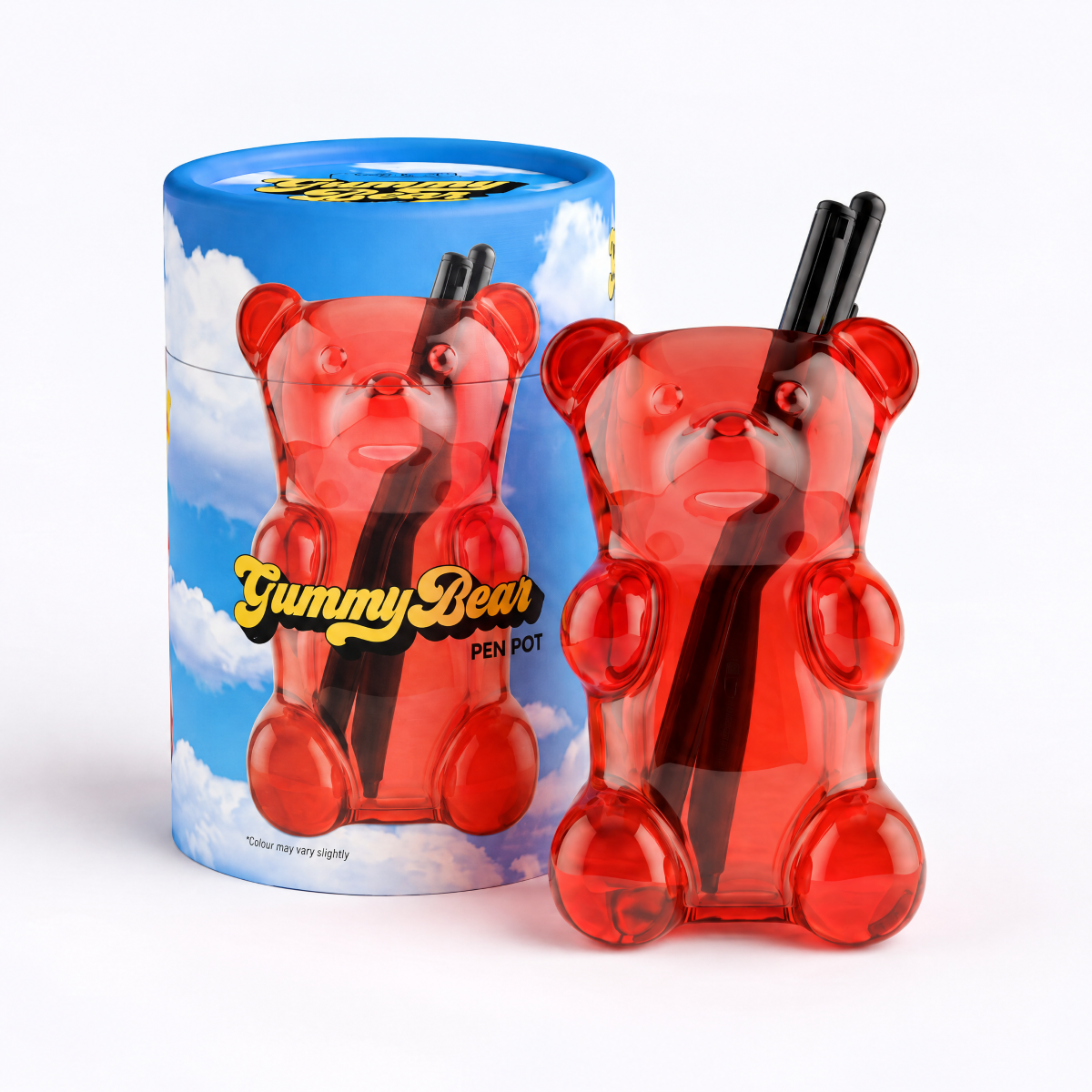 Gummy Bear Pen Pot Red
