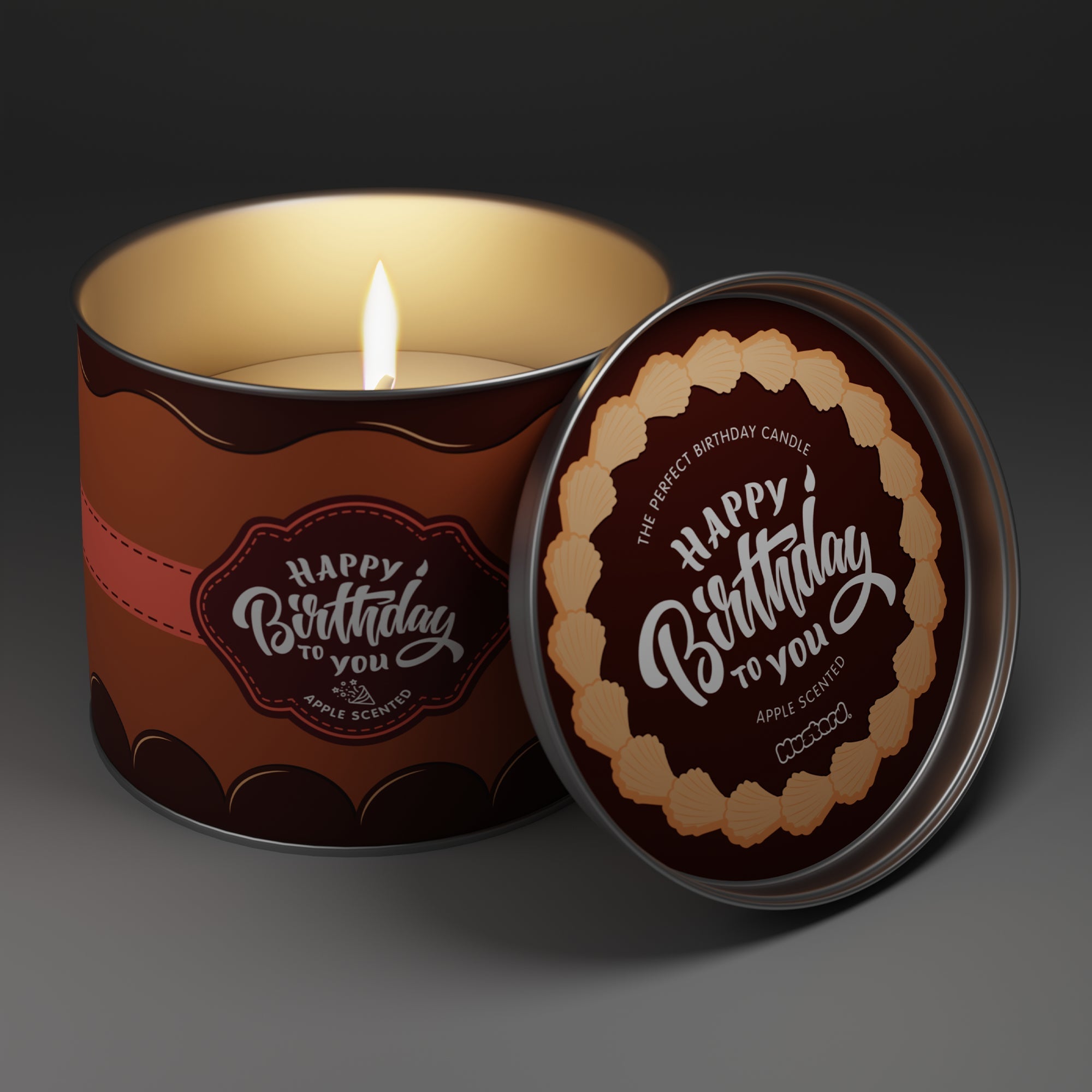 🎁 Birthday Gift Candle Apple Scented (100% off)