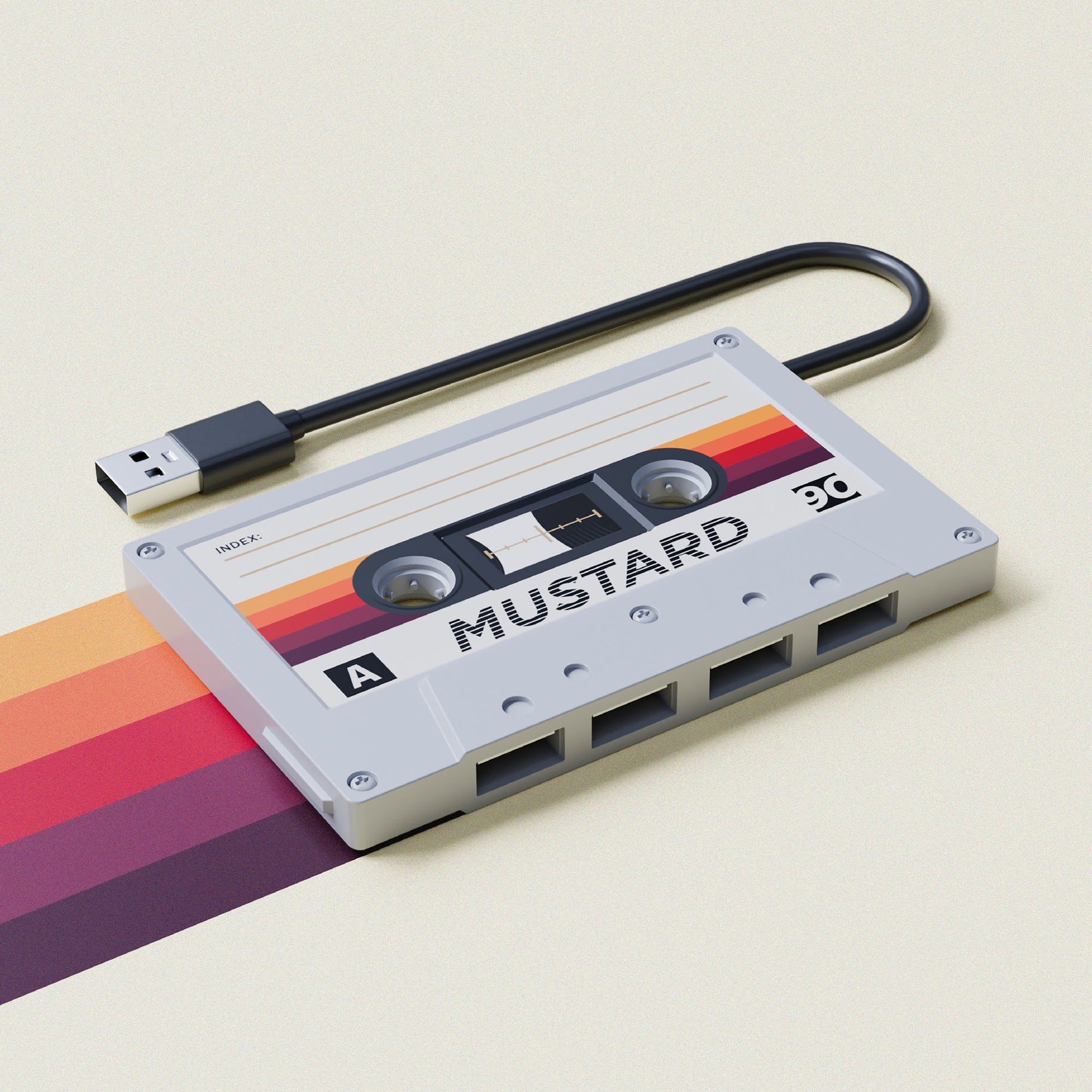 USB Hub - Mustard London