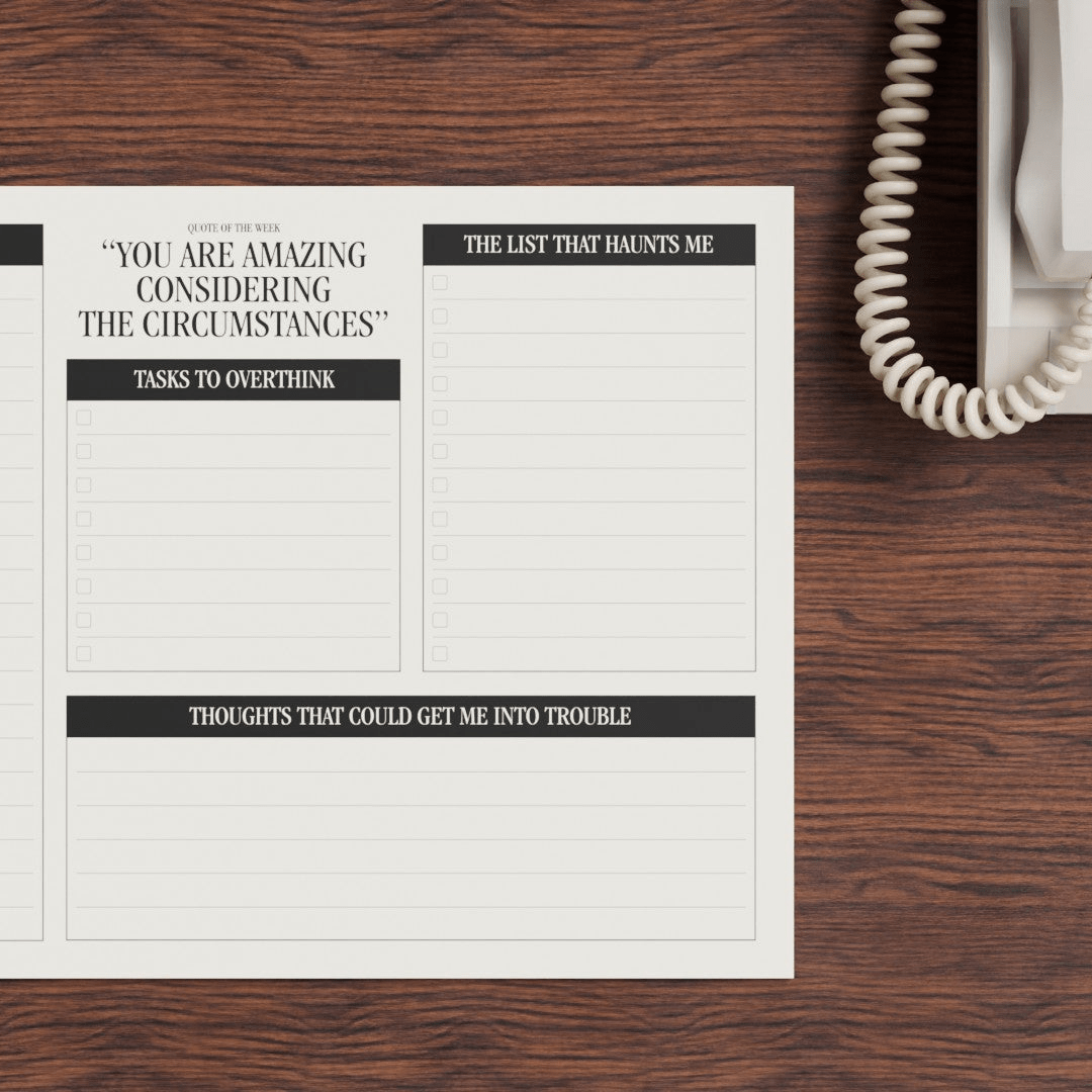 Overthinkers Desk Pad
