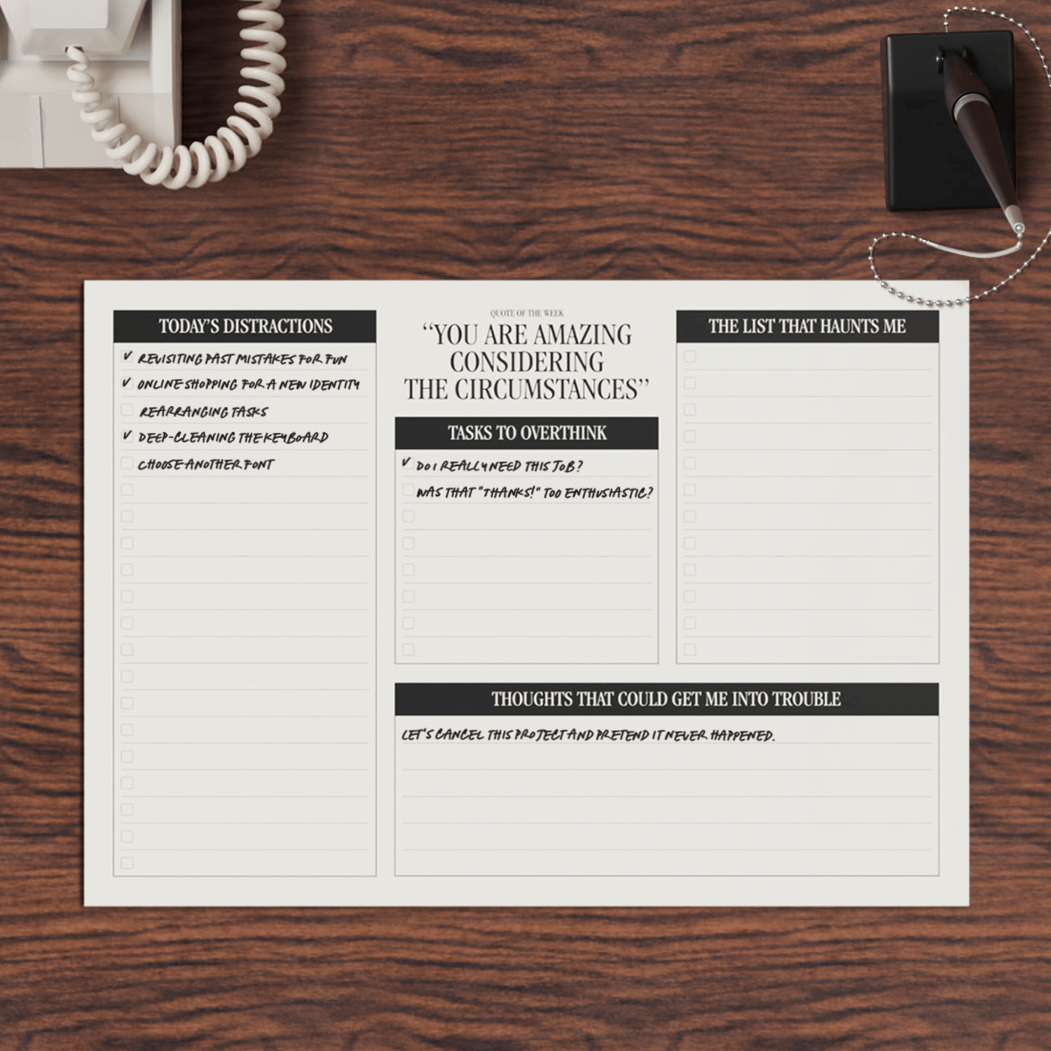 Desk Pad - Mustard London