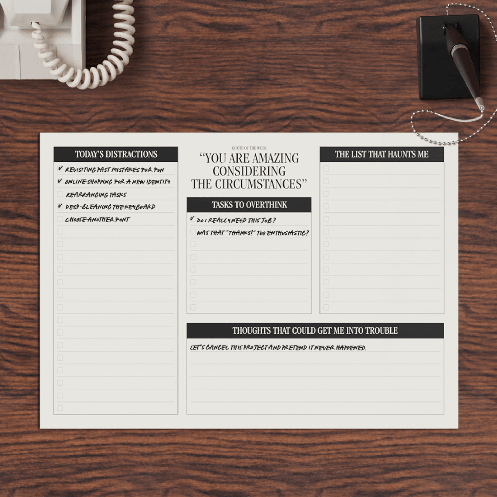 Desk Pad - Mustard London