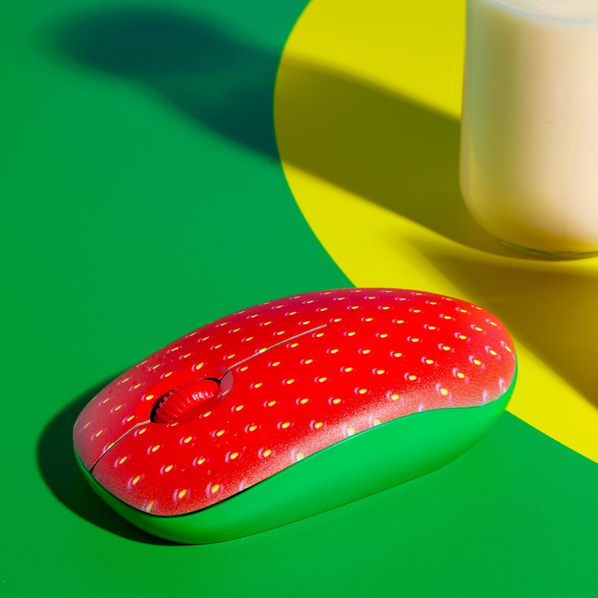 Strawberry Wireless Computer Mouse - Mustard London
