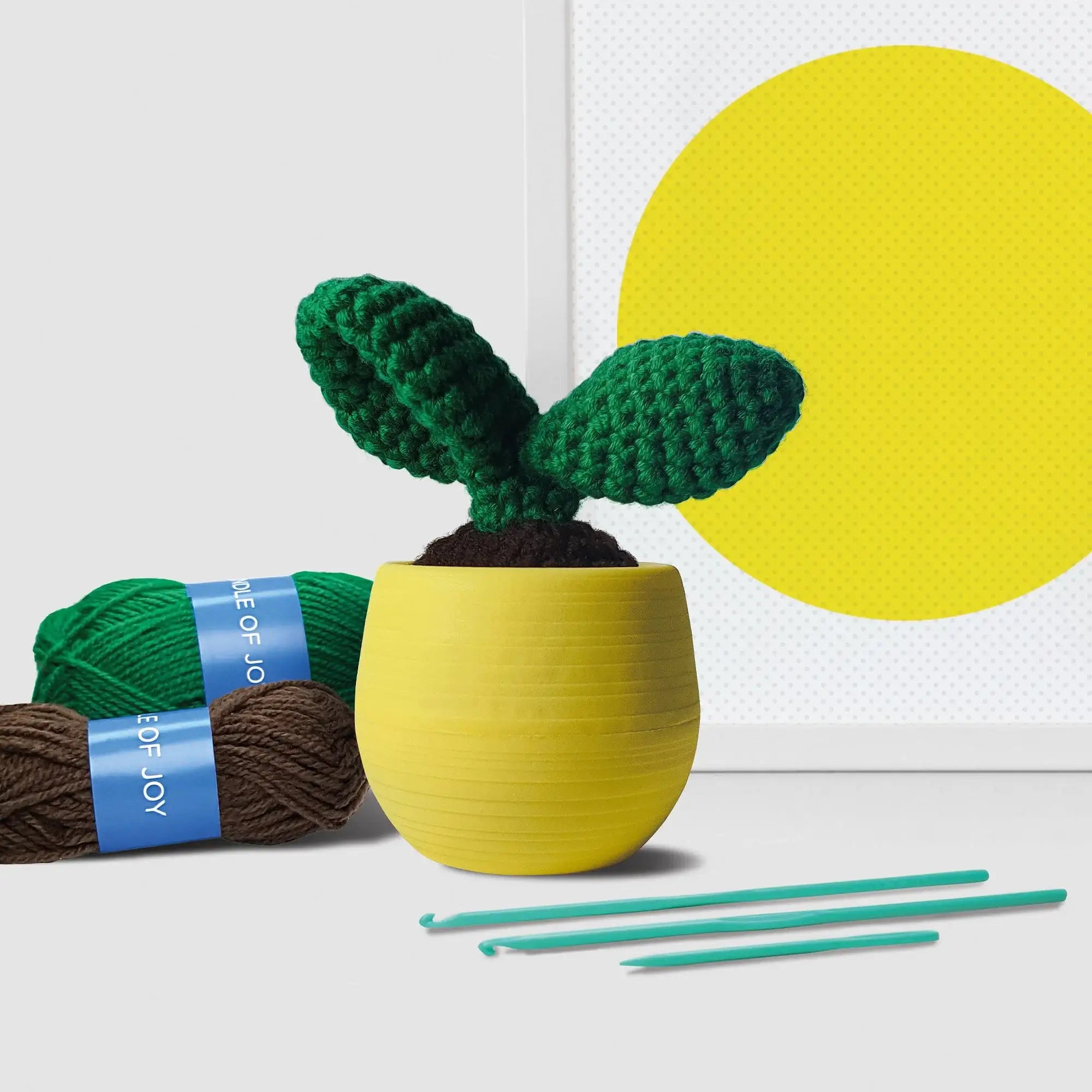 Cactus Leaf Crochet Kit Beginners Leaf