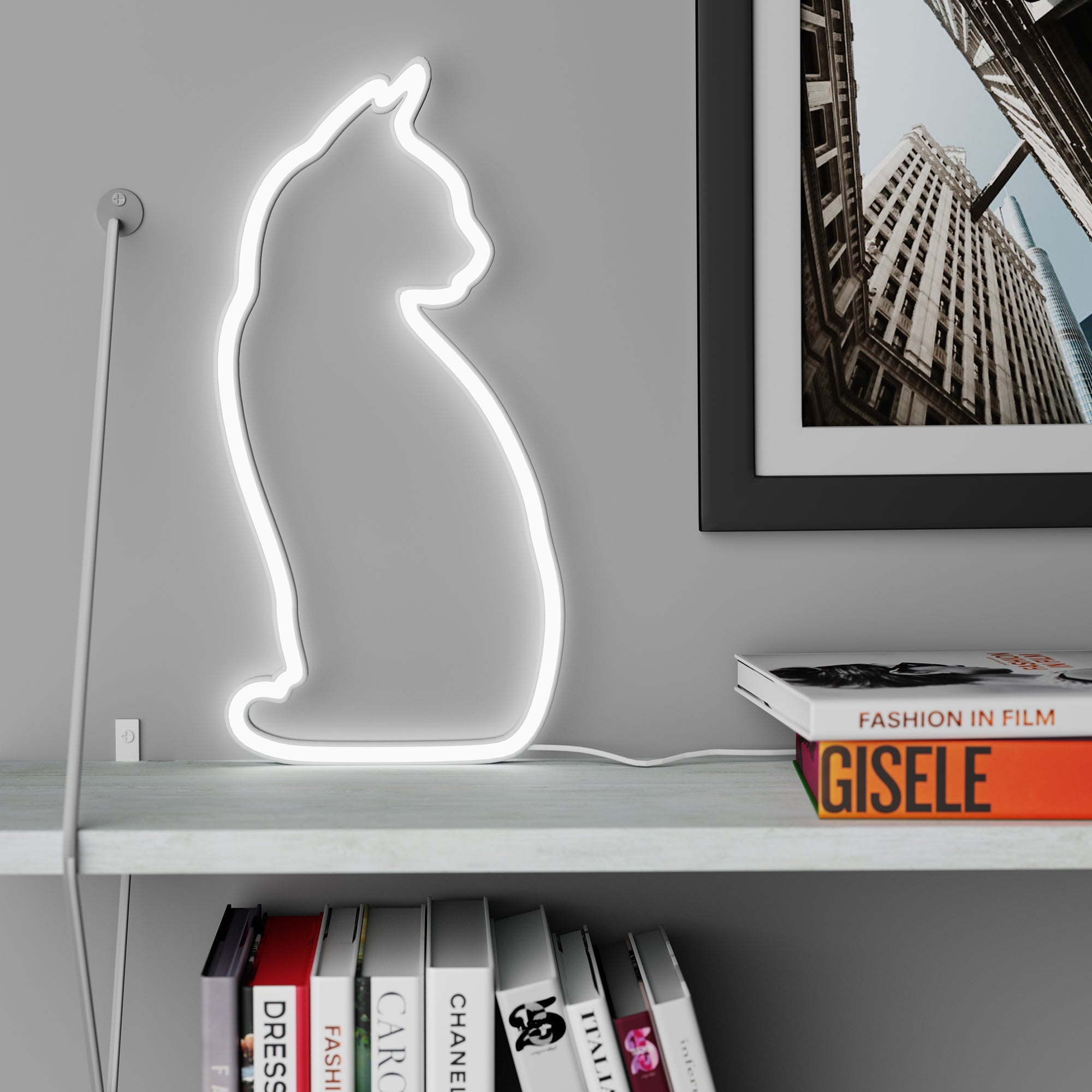 Neon Style LED Light - Mustard London