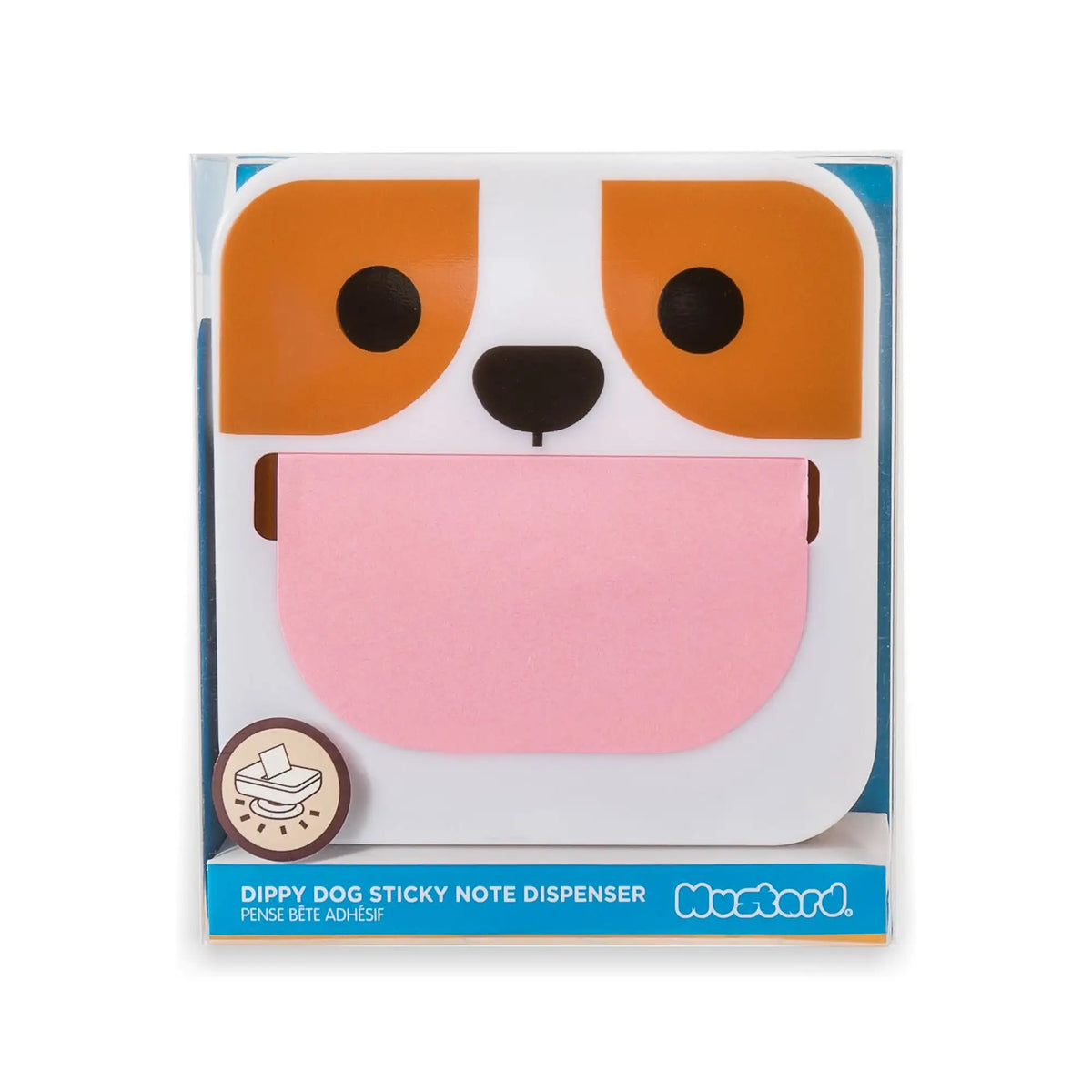 Stacky Dpg Dippy Dog Sticky Note Dispenser - Mustard London