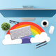 Rainbow Desk Mat