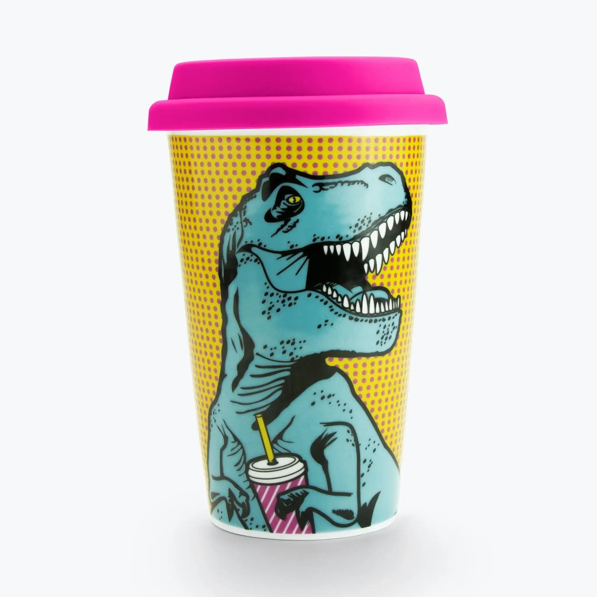 T Rex Dino Double Wall Mug